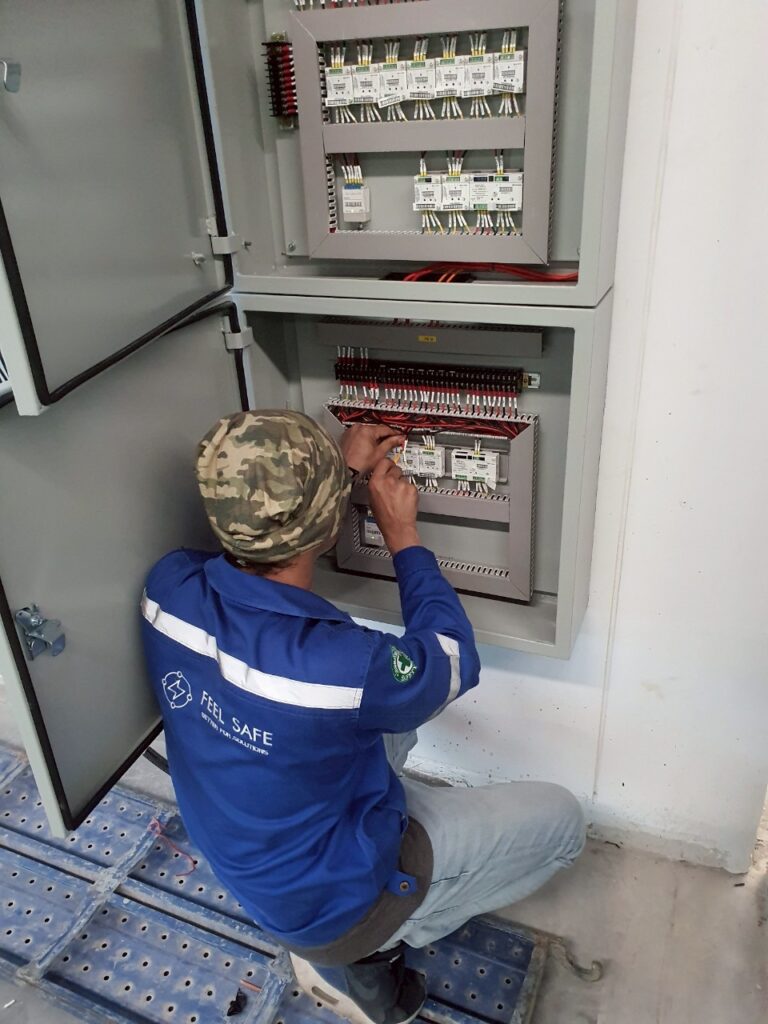 ตรวจเช็คสายสัญญาณที่เชื่อมต่อระหว่างอุปกรณ์ โมดูล และ อุปกรณ์เริ่มสัญญาณ